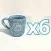 TAZA RECTA ESTANDAR PERSONALIZADA FONDO BABY BLUE MIK AZUL PASTEL NOMBRE