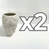 TAZA FORMA DE CRANEO FONDO TRADICIONAL MIK BLANCO