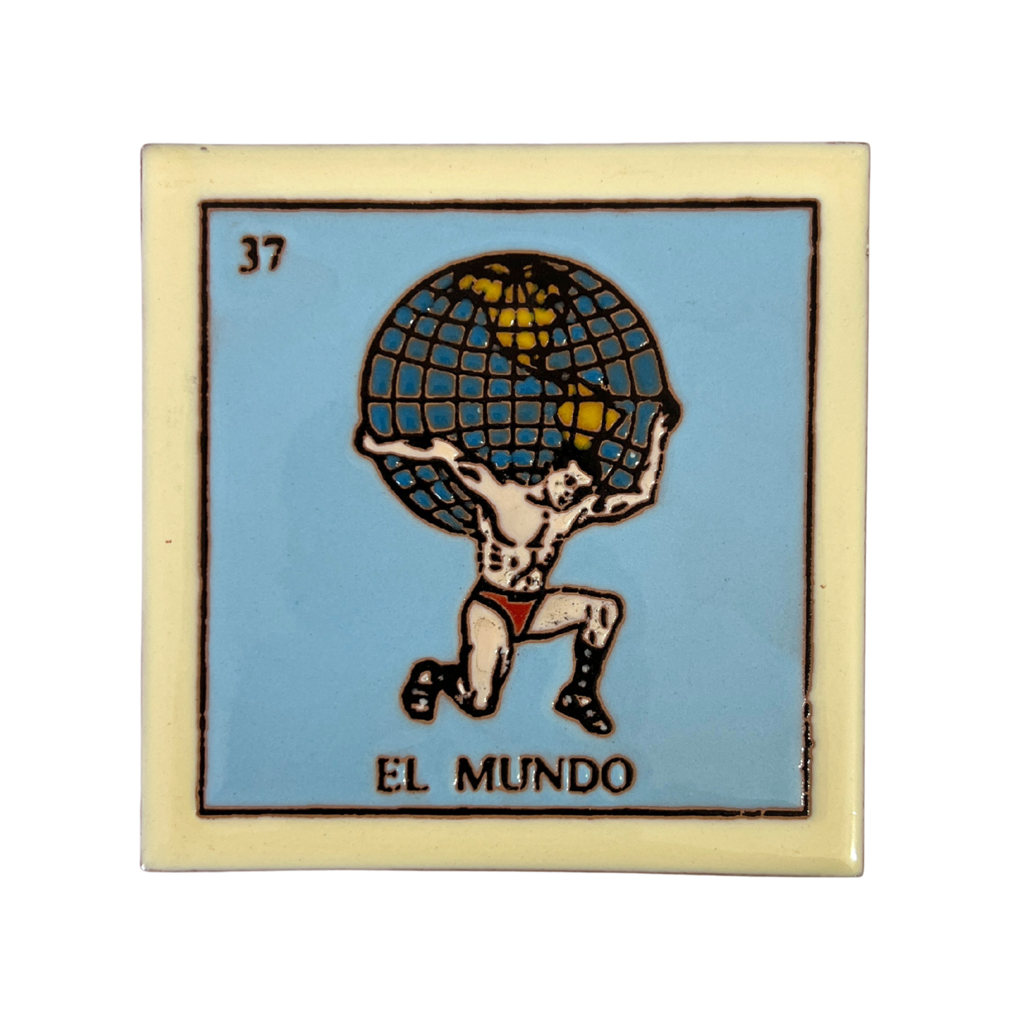 MOSAICO 10 CM LOTERIA EL MUNDO