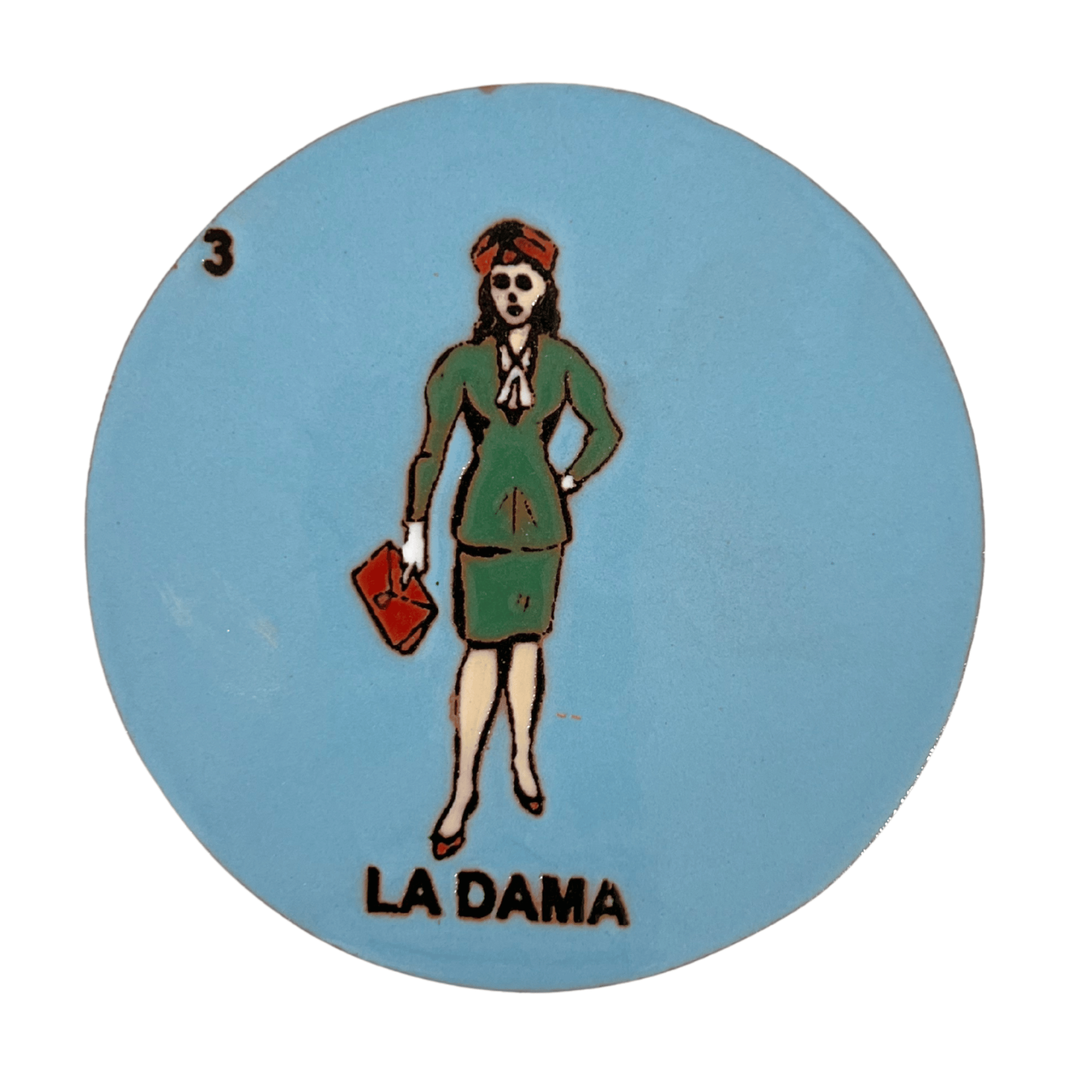 PORTAVASOS LOTERIA LA DAMA