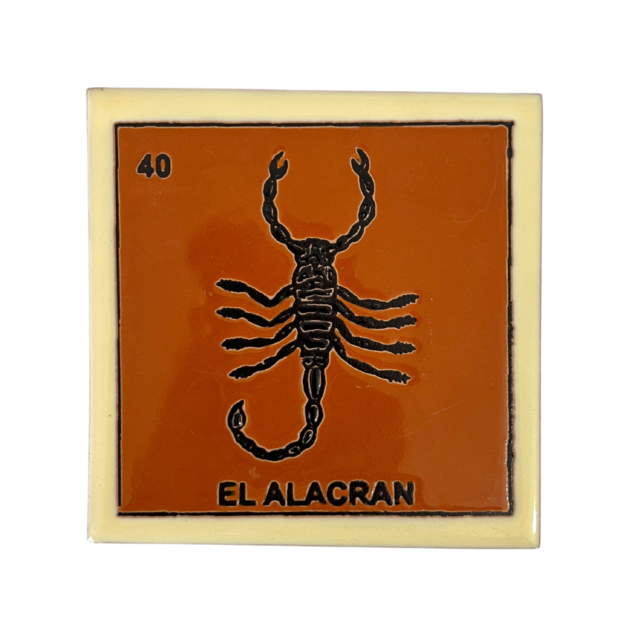 MOSAICO 10 CM LOTERIA EL ALACRAN