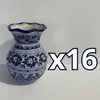 FLORERO ONDAS 15 CM FONDO TRADICIONAL CENEFA AZUL COBALTO