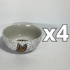 TAZON 15 CM FONDO TRADICIONAL MIK BLANCO MARIPOSAS
