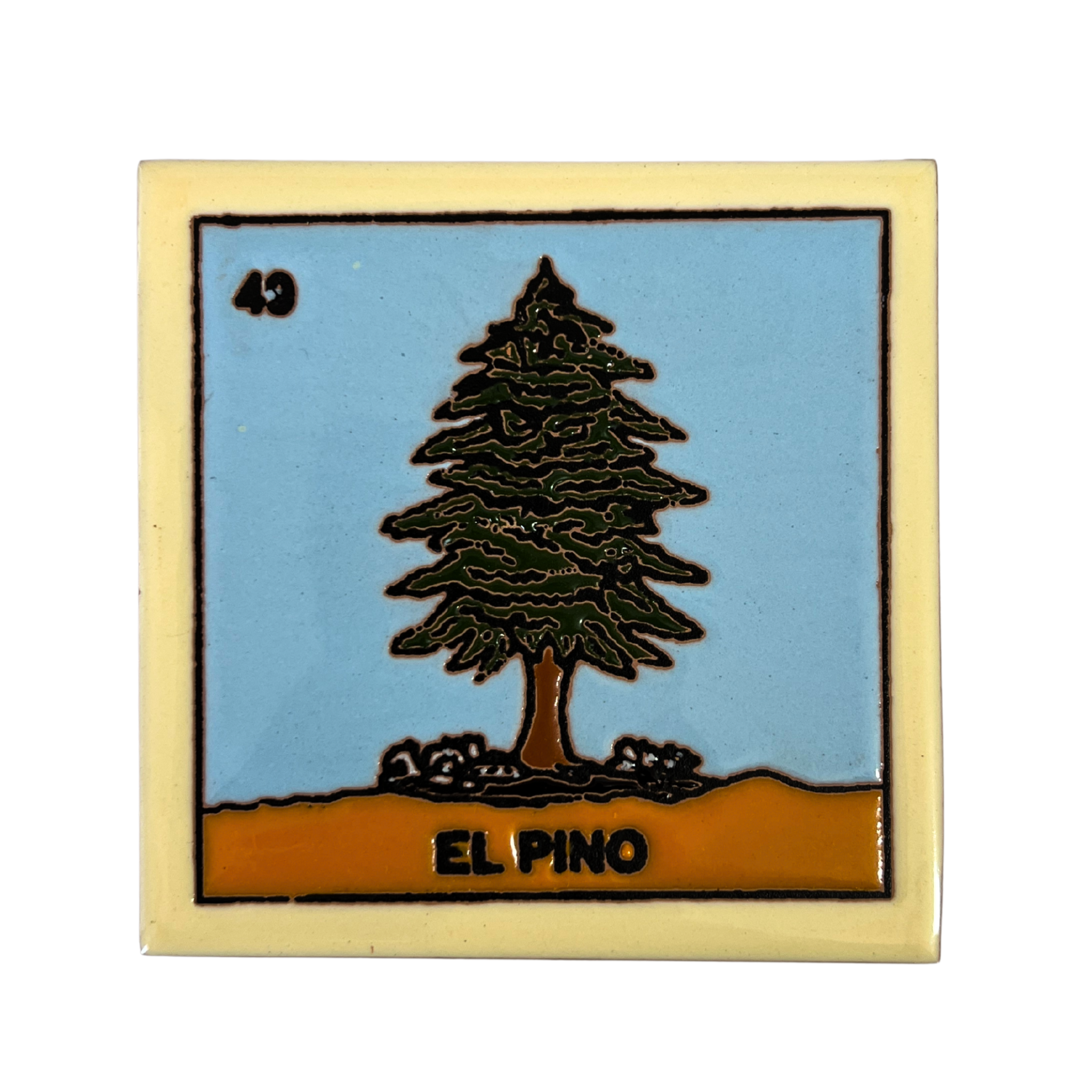 MOSAICO 10 CM LOTERIA EL PINO