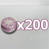 PAQUETE ALHAJERO TAPA PLANA PERSONALIZADO FONDO BLANCO MIK MORADO NOMBRE XV