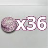 PAQUETE ALHAJERO TAPA PLANA PERSONALIZADO FONDO BLANCO MIK MORADO NOMBRE XV