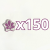 ESTRELLA 5 PICOS 1.7 CM FONDO TRADICIONAL DECORADO MORADO