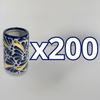 TEQUILERO NO PERSONALIZADO FONDO TRADICIONAL MIK AZUL COBALTO DESTELLOS DE ORO
