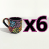 TAZA RECTA 8 CM FONDO NEGRO MIK MULTICOLOR