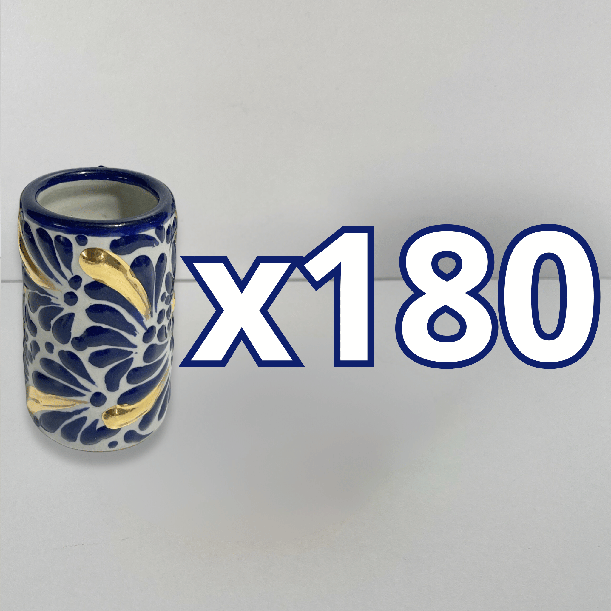 TEQUILERO NO PERSONALIZADO FONDO TRADICIONAL MIK AZUL COBALTO DESTELLOS DE ORO