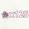 ESTRELLA 5 PICOS 1.7 CM FONDO TRADICIONAL DECORADO MORADO