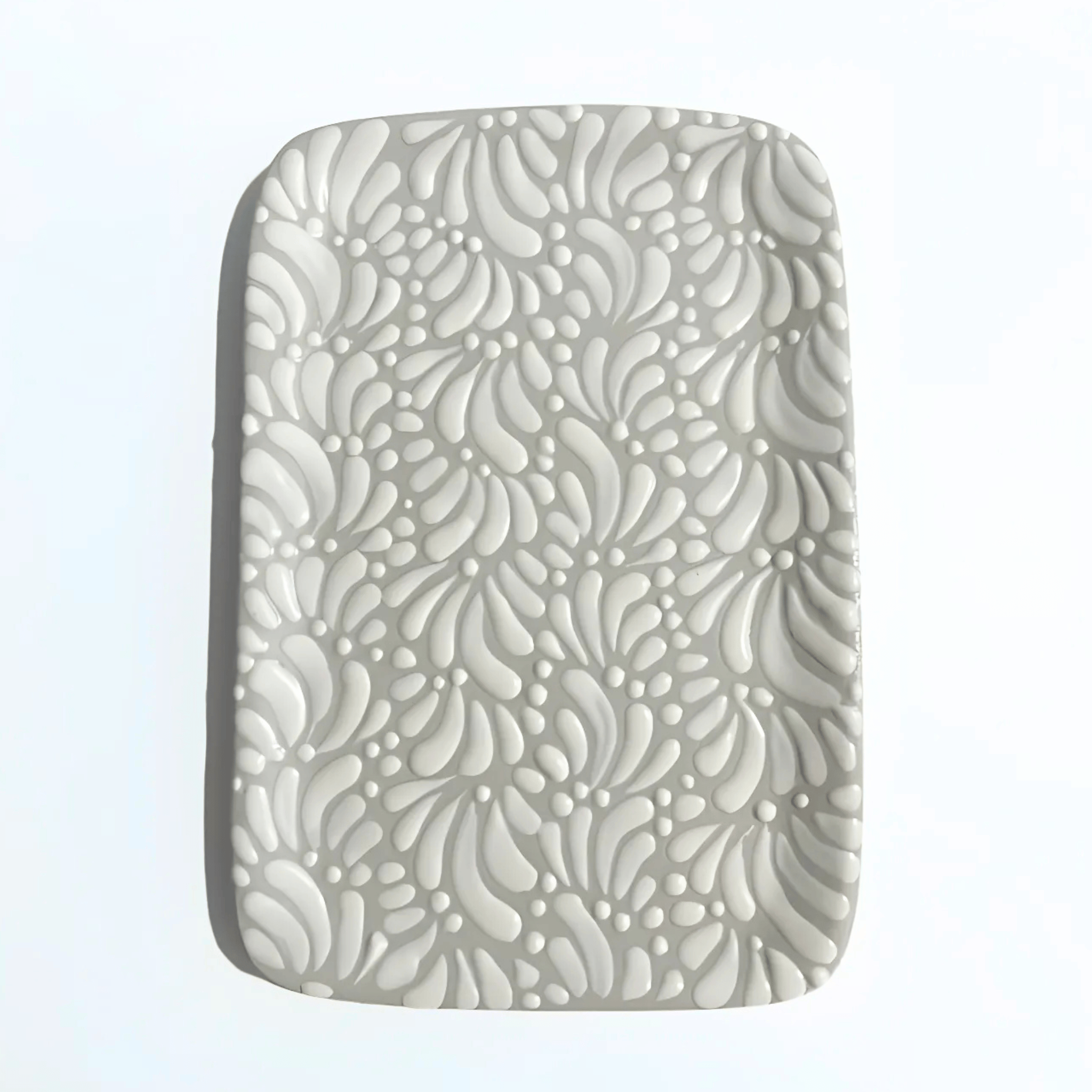CHAROLA RECTANGULAR PLANA FONDO TRADICIONAL MIK BLANCO