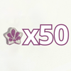 ESTRELLA 5 PICOS 1.7 CM FONDO TRADICIONAL DECORADO MORADO