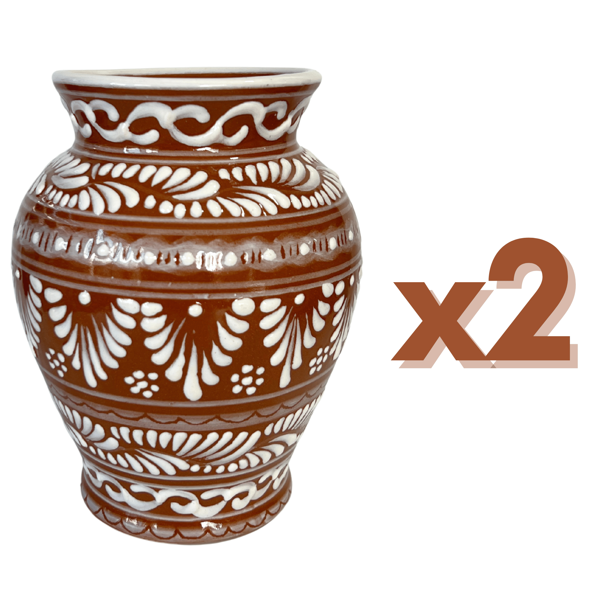 FLORERO JARRON FONDO CAFE CENEFA BLANCO