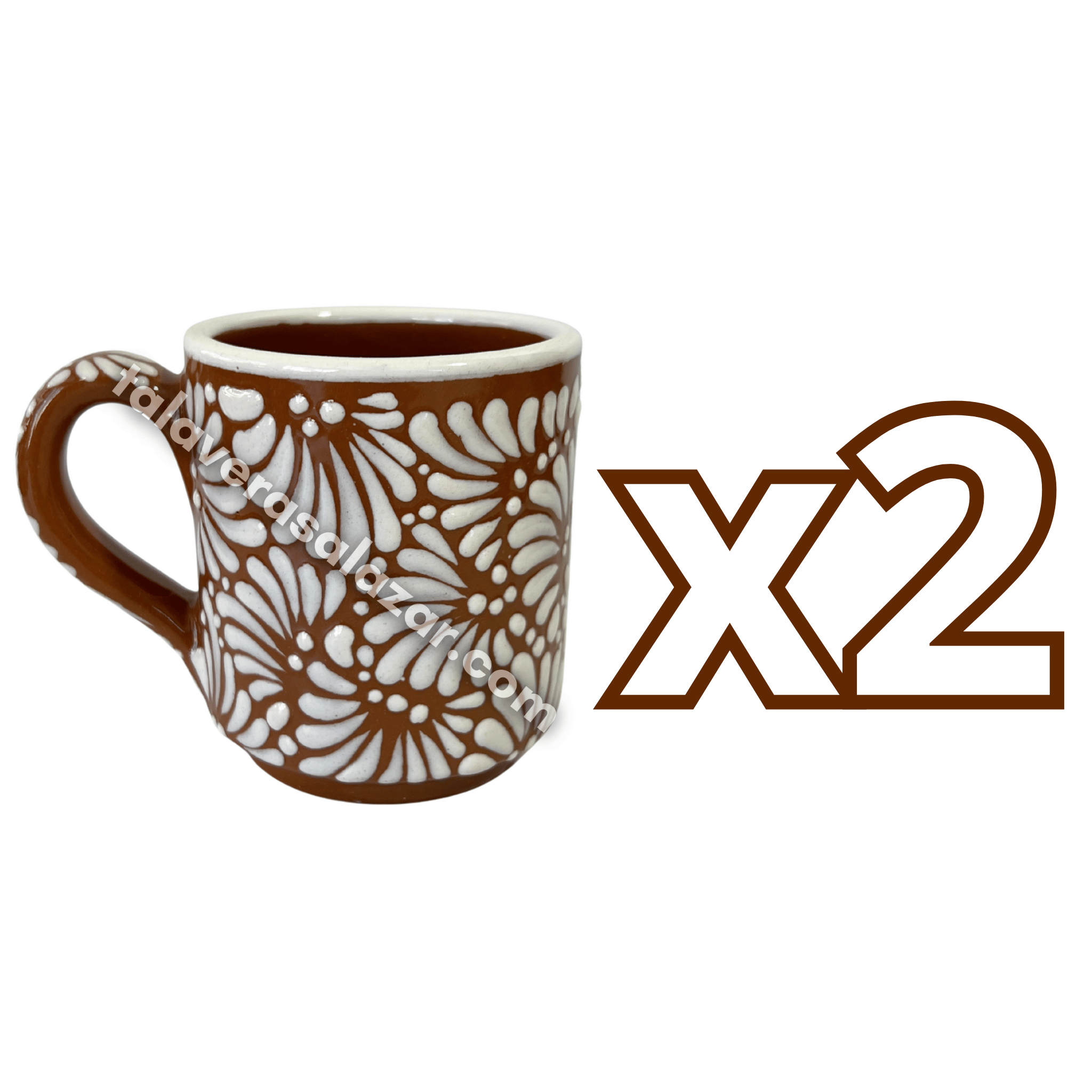 TAZA RECTA ESTANDAR FONDO CAFE MIK BLANCO