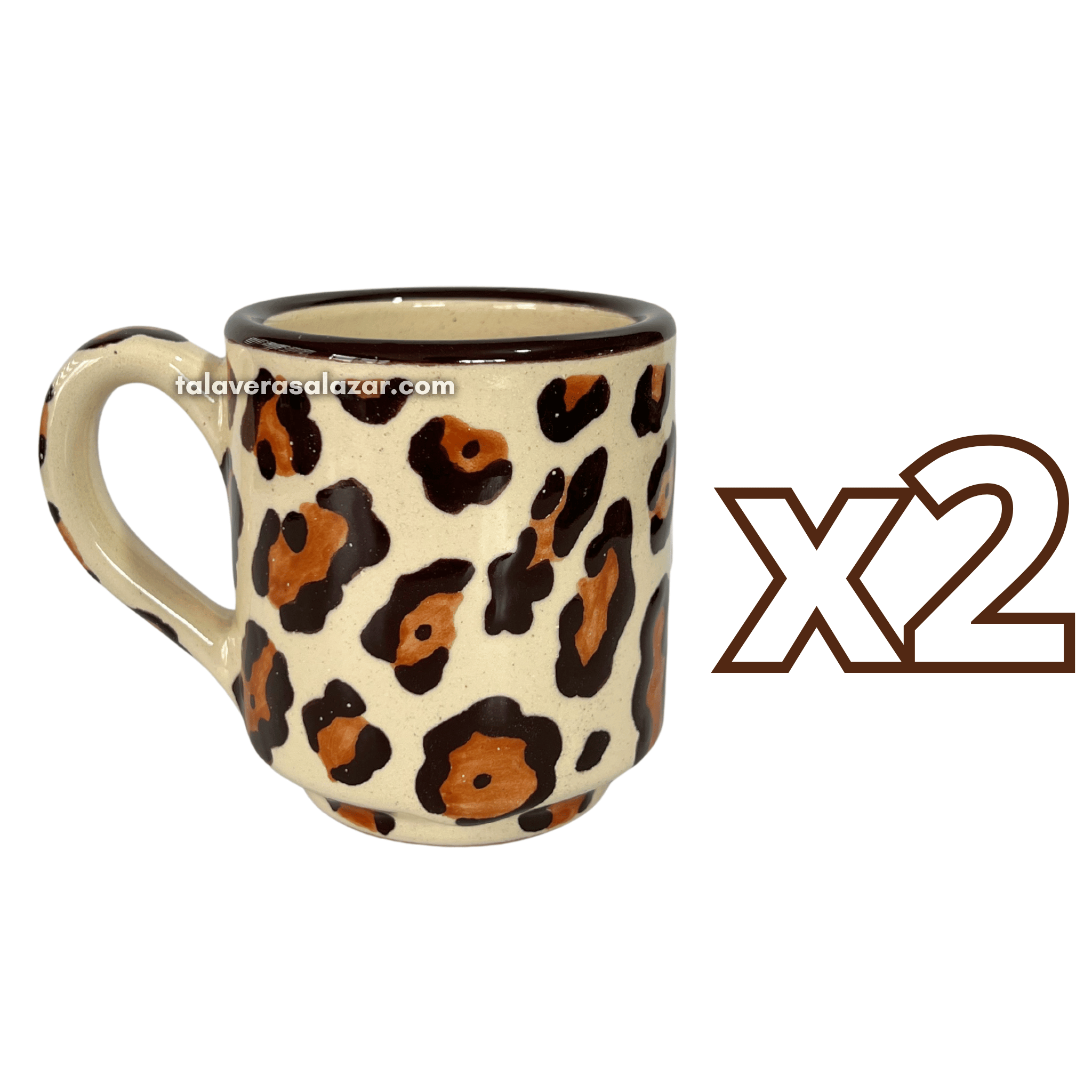TAZA RECTA ESTANDAR DECORADO JAGUAR