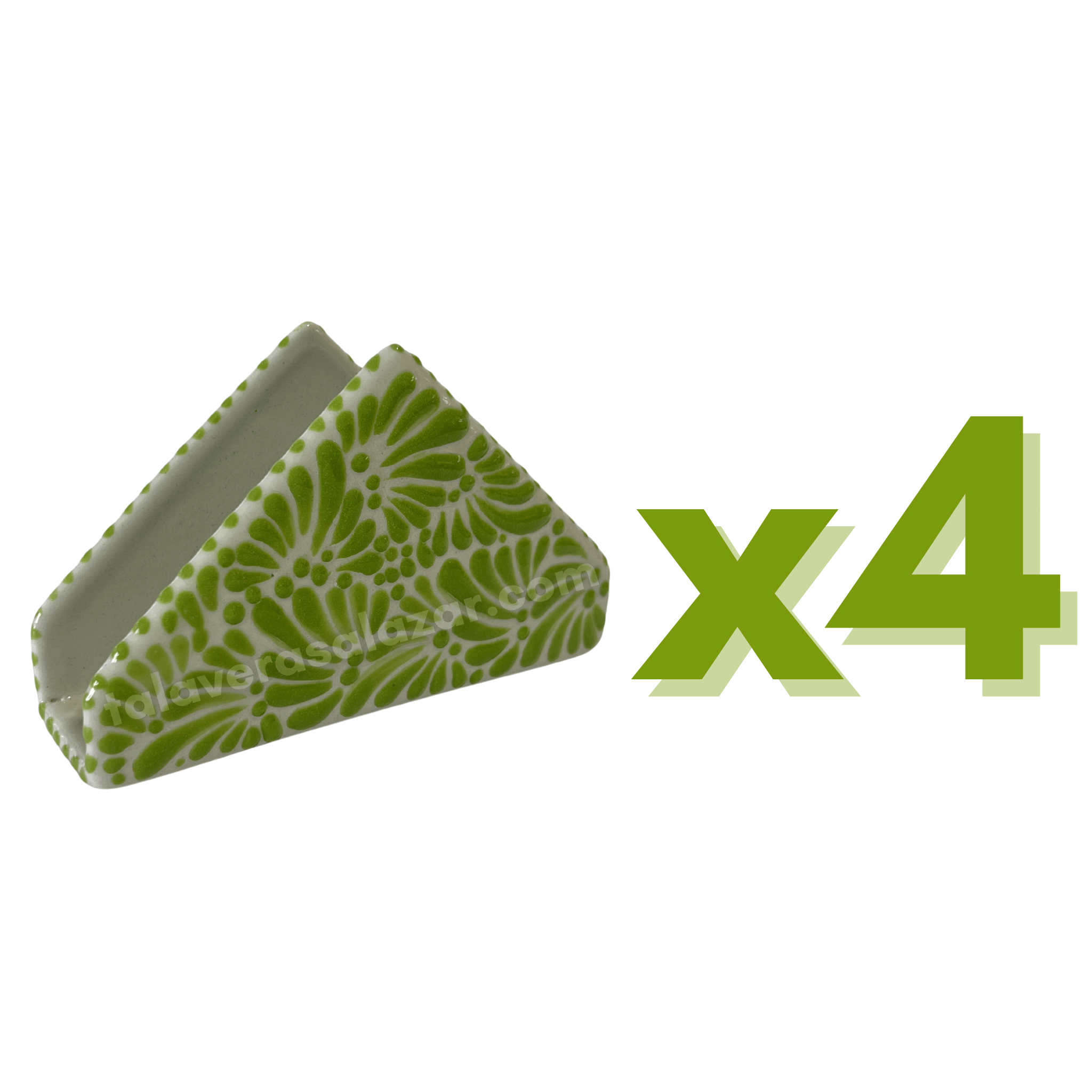 SERVILLETERO FONDO TRADICIONAL MIK VERDE LIMON