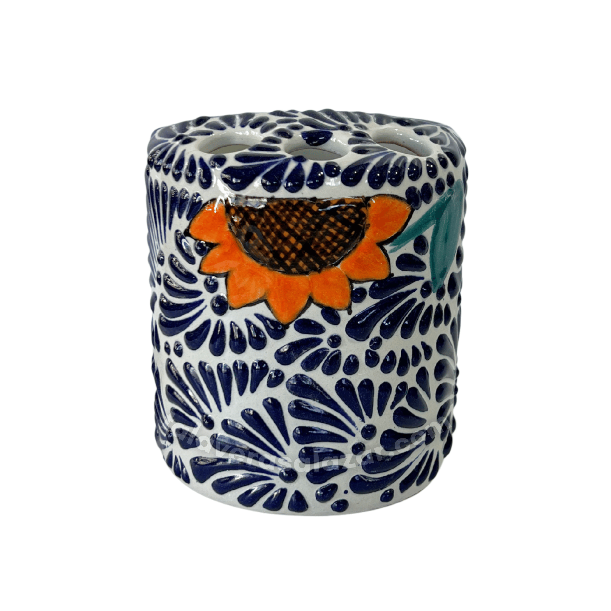 PORTA CEPILLOS FONDO TRADICIONAL MIK AZUL COBALTO GIRASOL