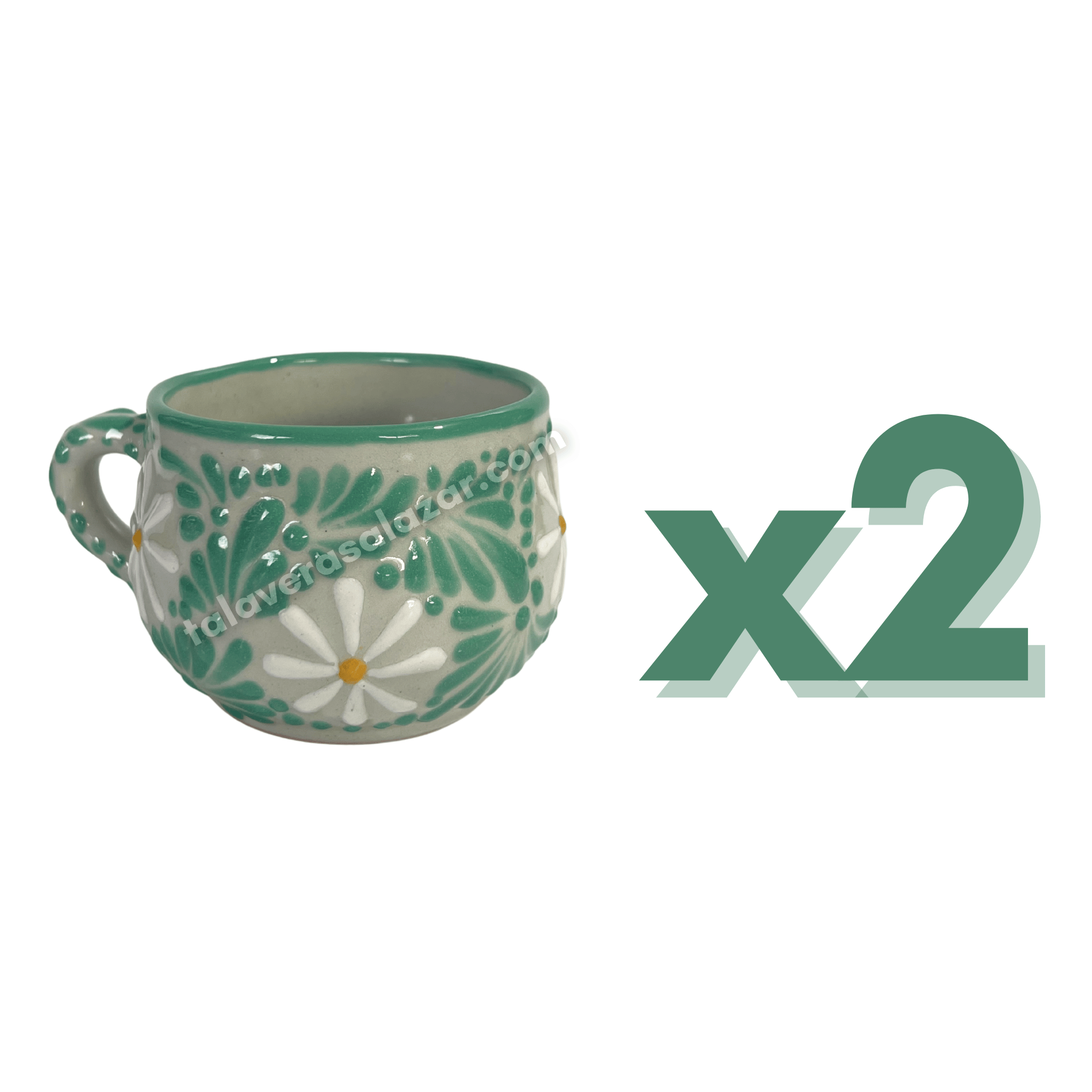 TAZA CHOCOLATERA MEDIANA FONDO TRADICIONAL MIK MENTA MARGARITAS