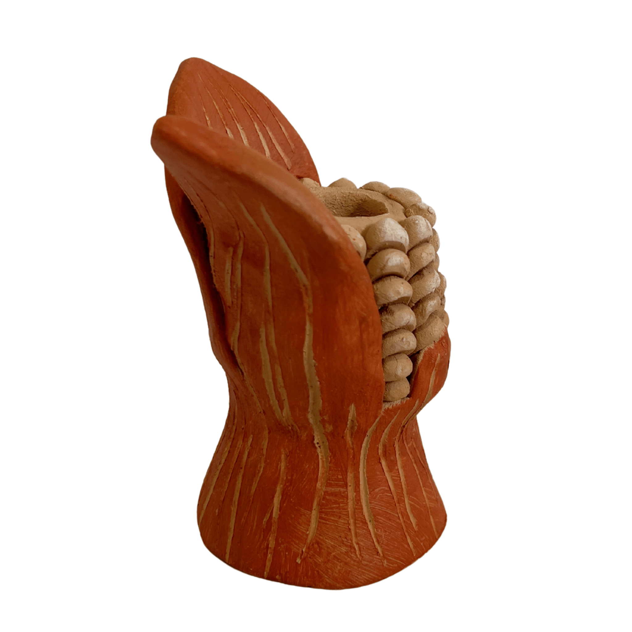 MAZORCA PORTAVELA BARRO ROJO Y BLANCO