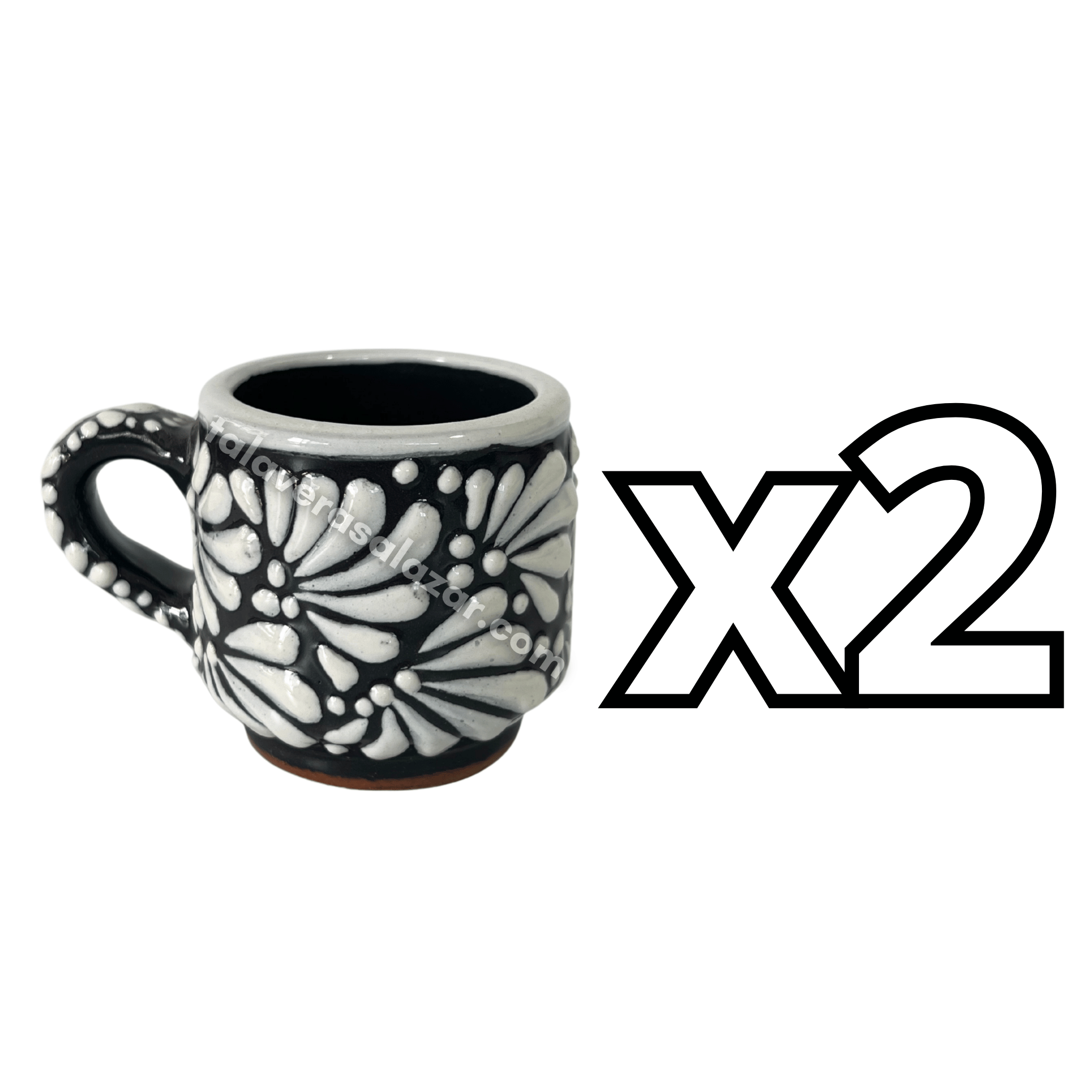 TAZA EXPRESO FONDO NEGRO MIK BLANCO