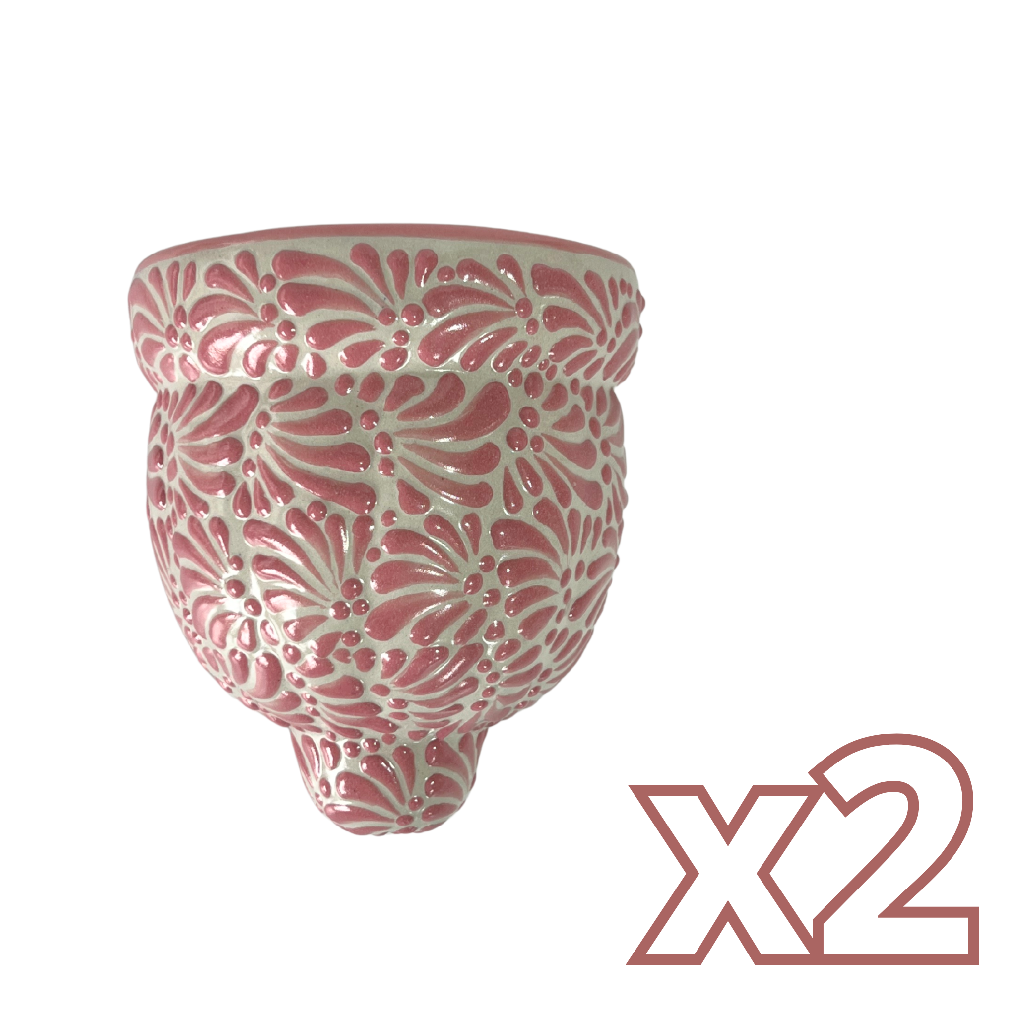 MACETA DE PARED GAJOS CHICA FONDO TRADICIONAL MIK ROSA