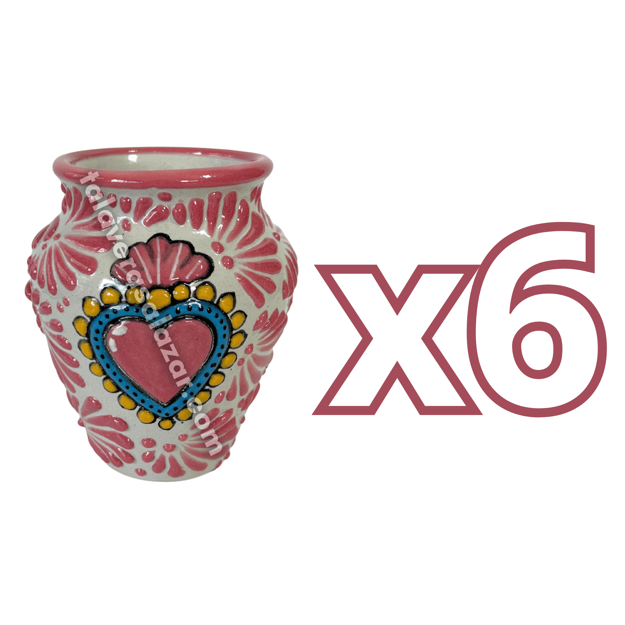 CANTARITO NO PERSONALIZADO FONDO TRADICIONAL MIK ROSA SAGRADO CORAZON ROSA