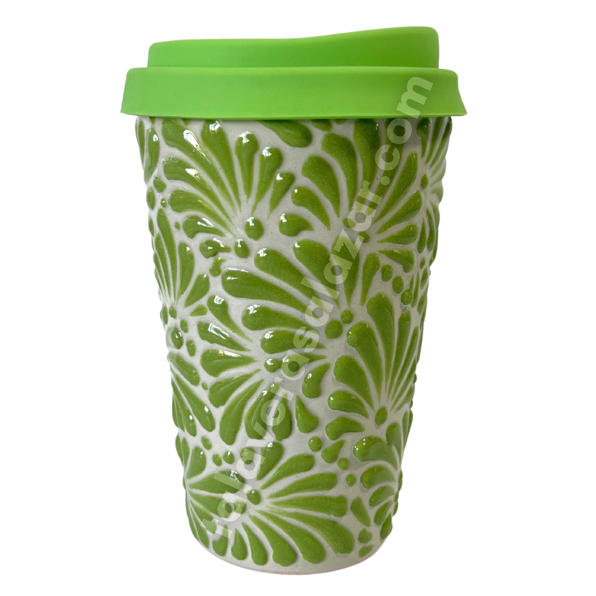 TERMO 15 CM SIN ASA FONDO TRADICIONAL MIK VERDE LIMON