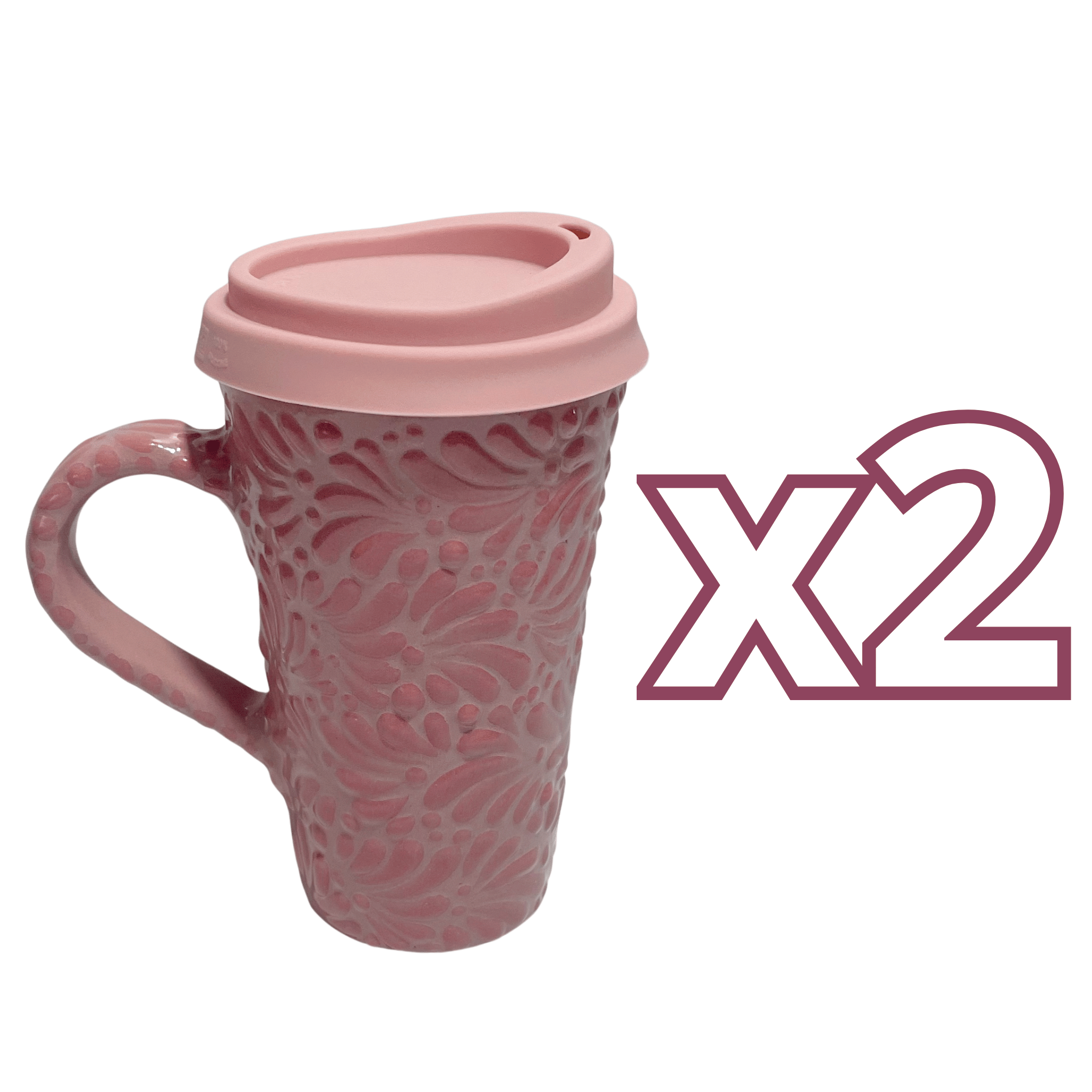 TERMO CON ASA 15 CM FONDO ROSA MIK ROSA