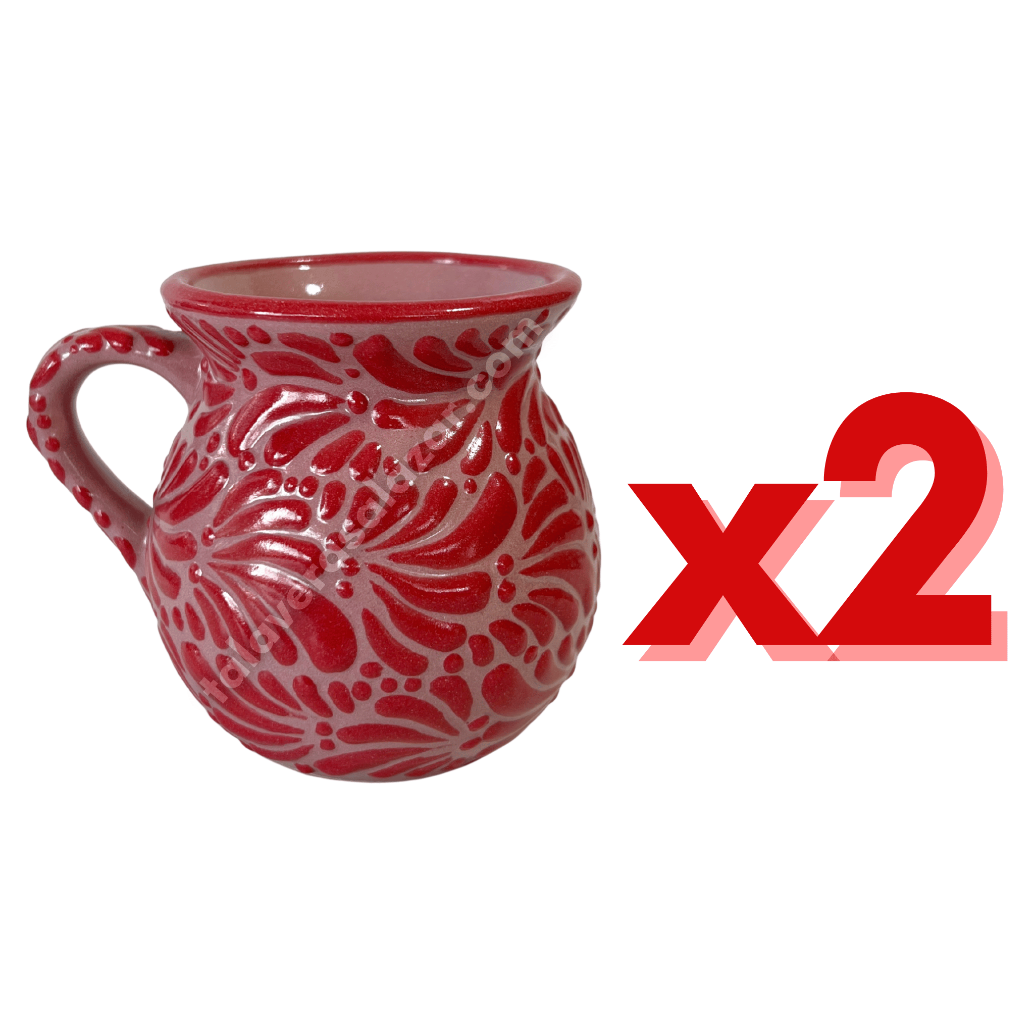 JARRO FONDO ROSA MIK ROJO