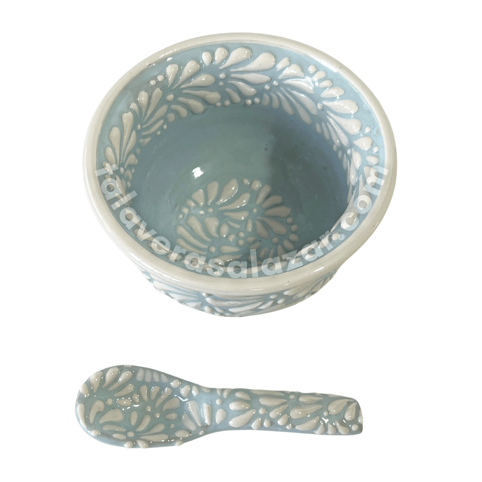 SALSERA FONDO BABY BLUE MIK BLANCO