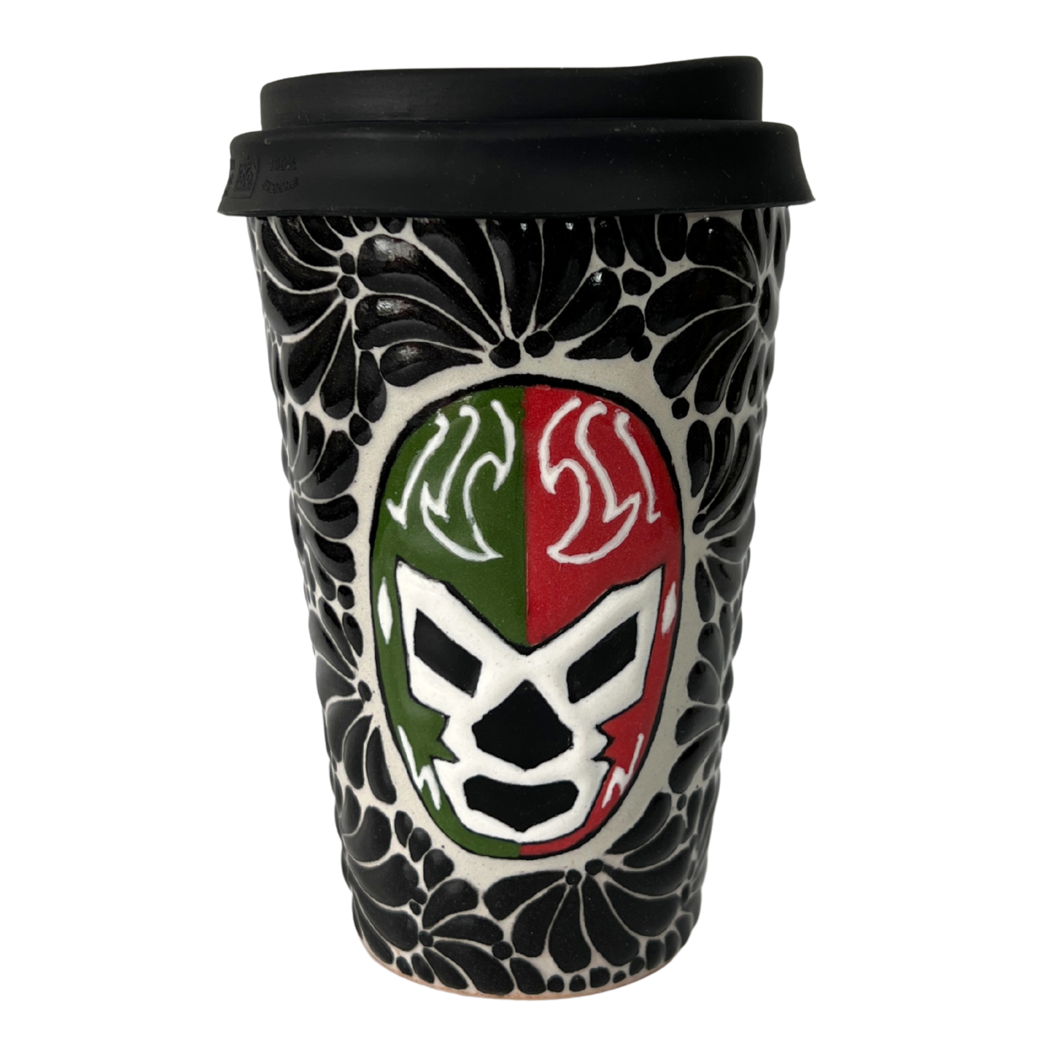 TERMO 15 CM SIN ASA FONDO TRADICIONAL MIK NEGRO LUCHADOR TRICOLOR