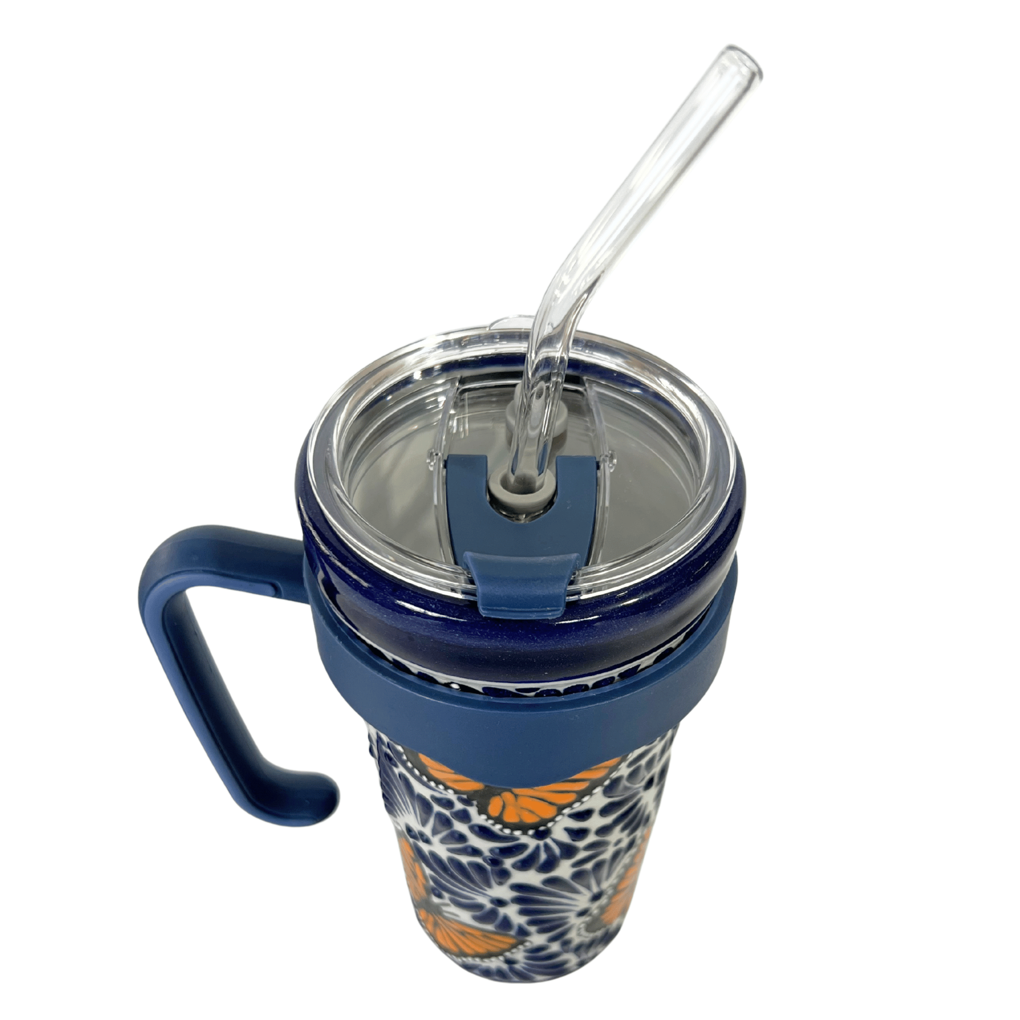 TERMO PRO ASA FONDO TRADICIONAL MIK AZUL COBALTO MARIPOSAS