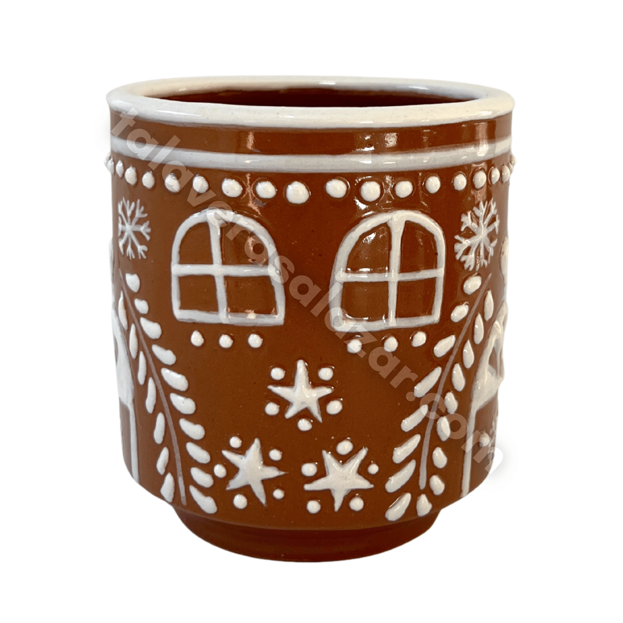 TAZA RECTA GALLETA DE JENGIBRE CON ASA BASTÓN