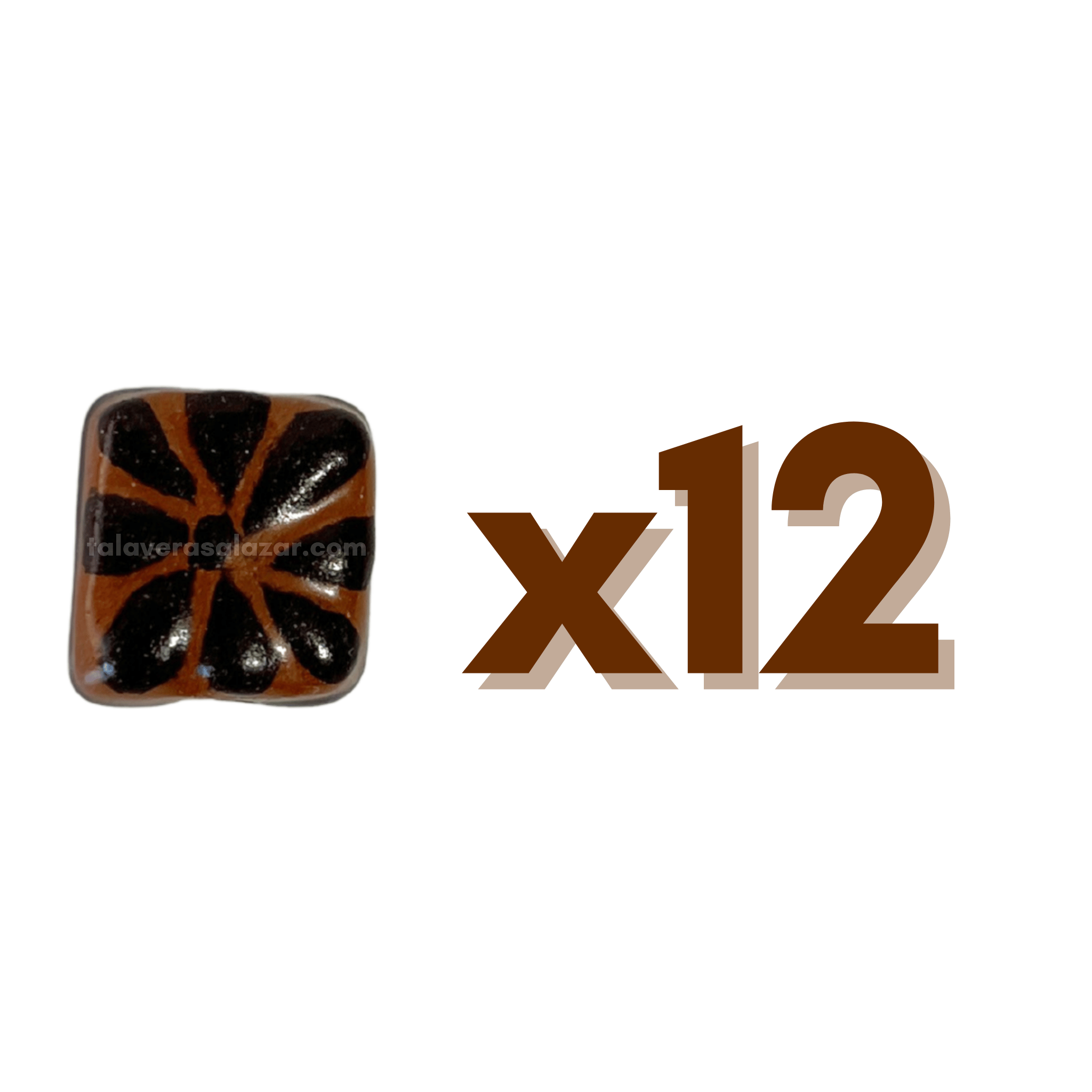 CUADRO PLANO 1.5 CM FONDO CAFE DECORADO CAFE CHOCOLATE