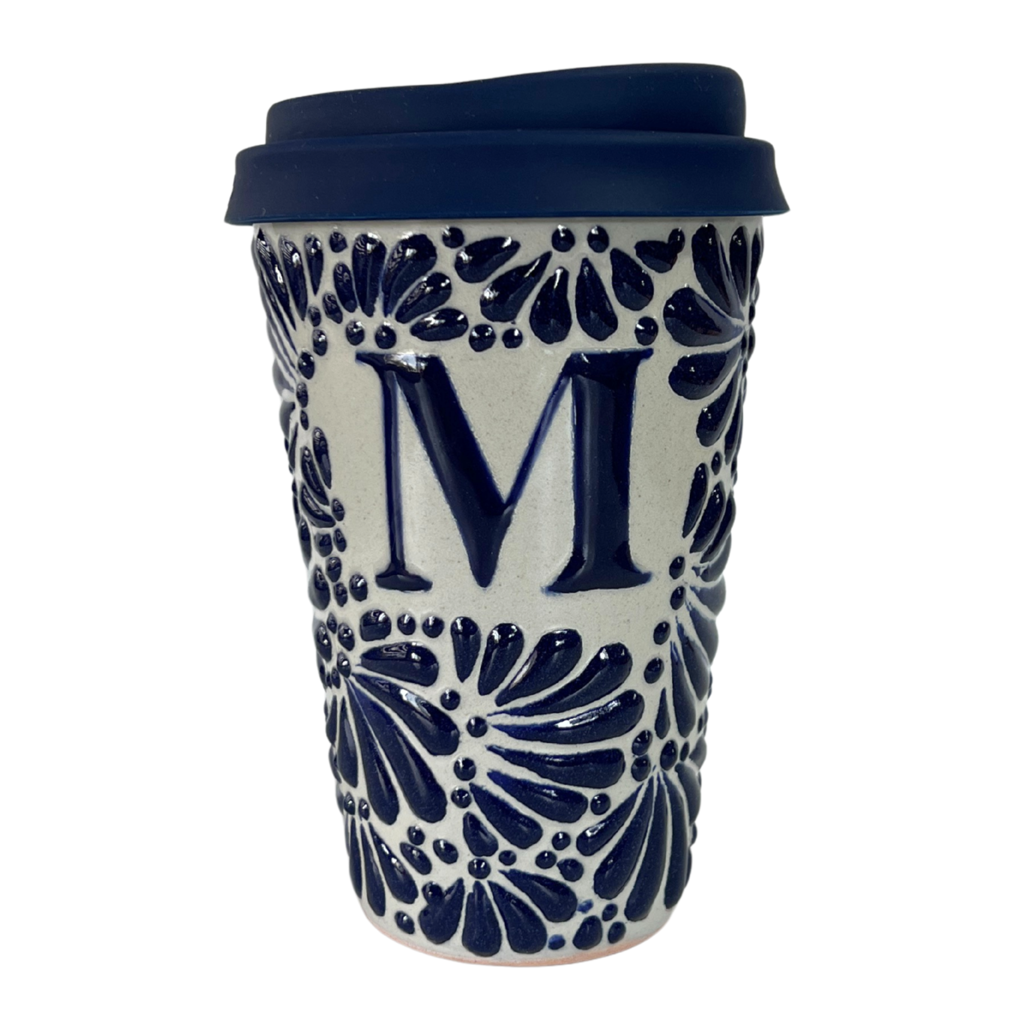TERMO 15 CM SIN ASA FONDO TRADICIONAL MIK AZUL COBALTO INICIAL PERSONALIZADO