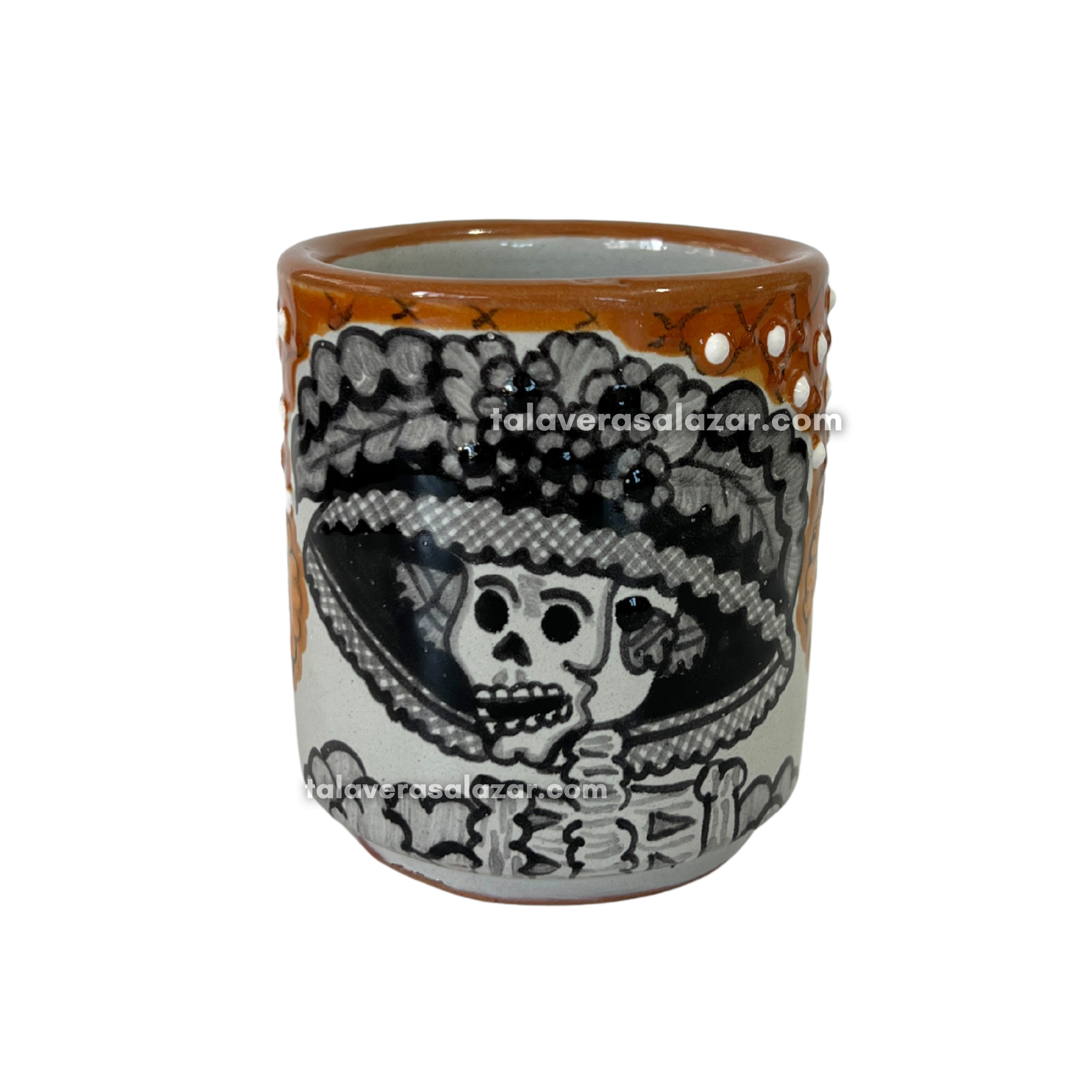TAZA RECTA ESTANDAR CATRINA CEMPASUCHIL