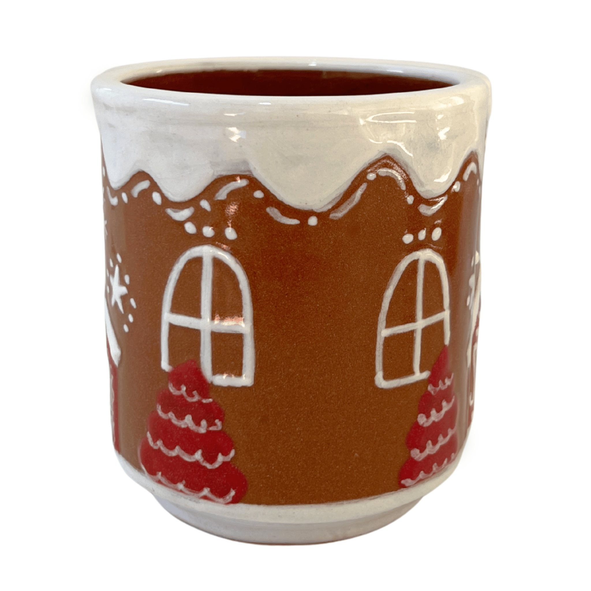 TAZA RECTA GALLETA DE JENGIBRE PINO ROJO