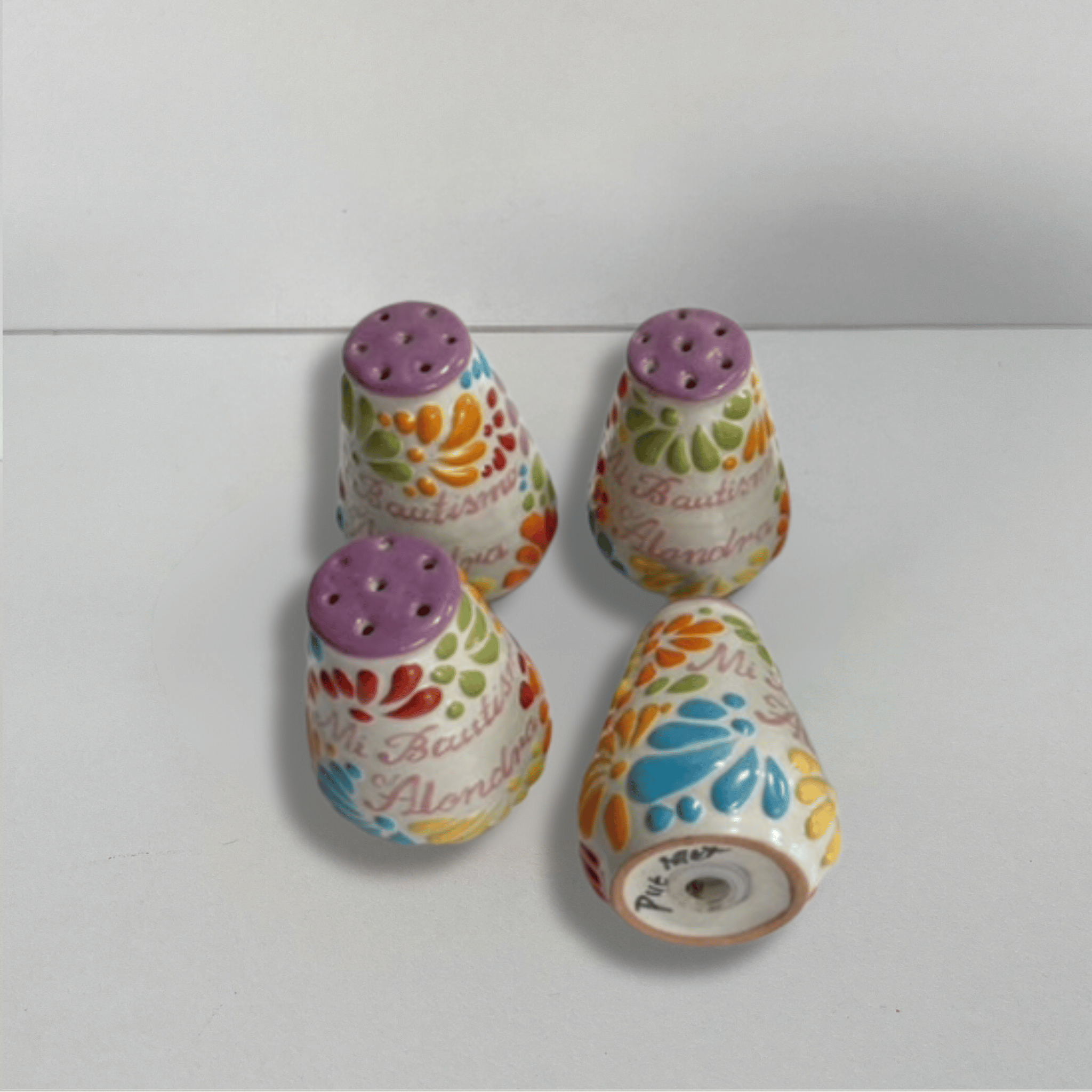 PAQUETE SALERO PERSONALIZADO FONDO TRADICIONAL MIK MULTICOLOR BAUTIZO