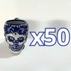 TAZA FORMA DE CRANEO FONDO TRADICIONAL MIK AZUL COBALTO