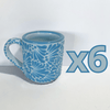 TAZA RECTA ESTANDAR FONDO BABY BLUE MIK AZUL TURQUESA
