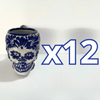 TAZA FORMA DE CRANEO FONDO TRADICIONAL MIK AZUL COBALTO