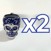 TAZA FORMA DE CRANEO FONDO TRADICIONAL MIK AZUL COBALTO