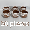 PAQUETE TAZA CHOCOLATERA MEDIANA FONDO CAFE MIK CENEFA BLANCO INICIALES CORAZON Y FECHA