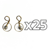 ARETES ARO ESFERA FONDO TRADICIONAL DESTELLOS DE PLATA