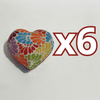 ALHAJERO GRANDE FORMA DE CORAZON FONDO TRADICIONAL MIK MULTICOLORES