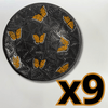 PLATO PLANO SUPER BLACK MARIPOSAS