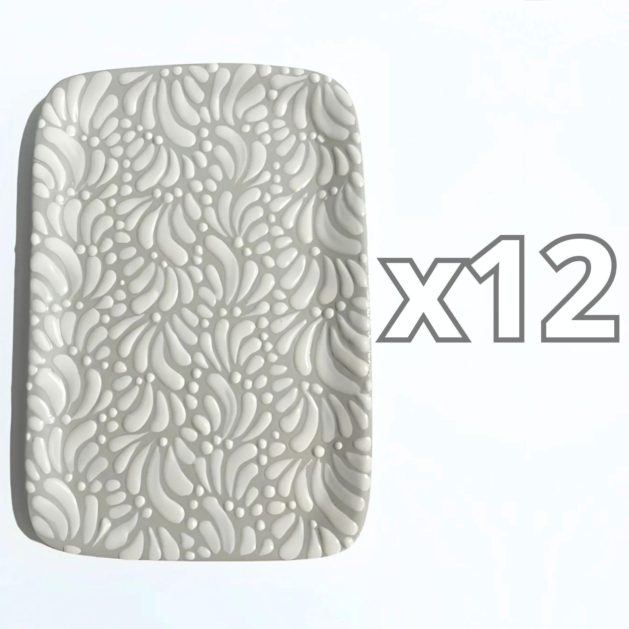 CHAROLA RECTANGULAR PLANA FONDO TRADICIONAL MIK BLANCO