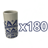 VASOS PARA JARRA FONDO TRADICIONAL CENEFA MANDALA AZUL COBALTO