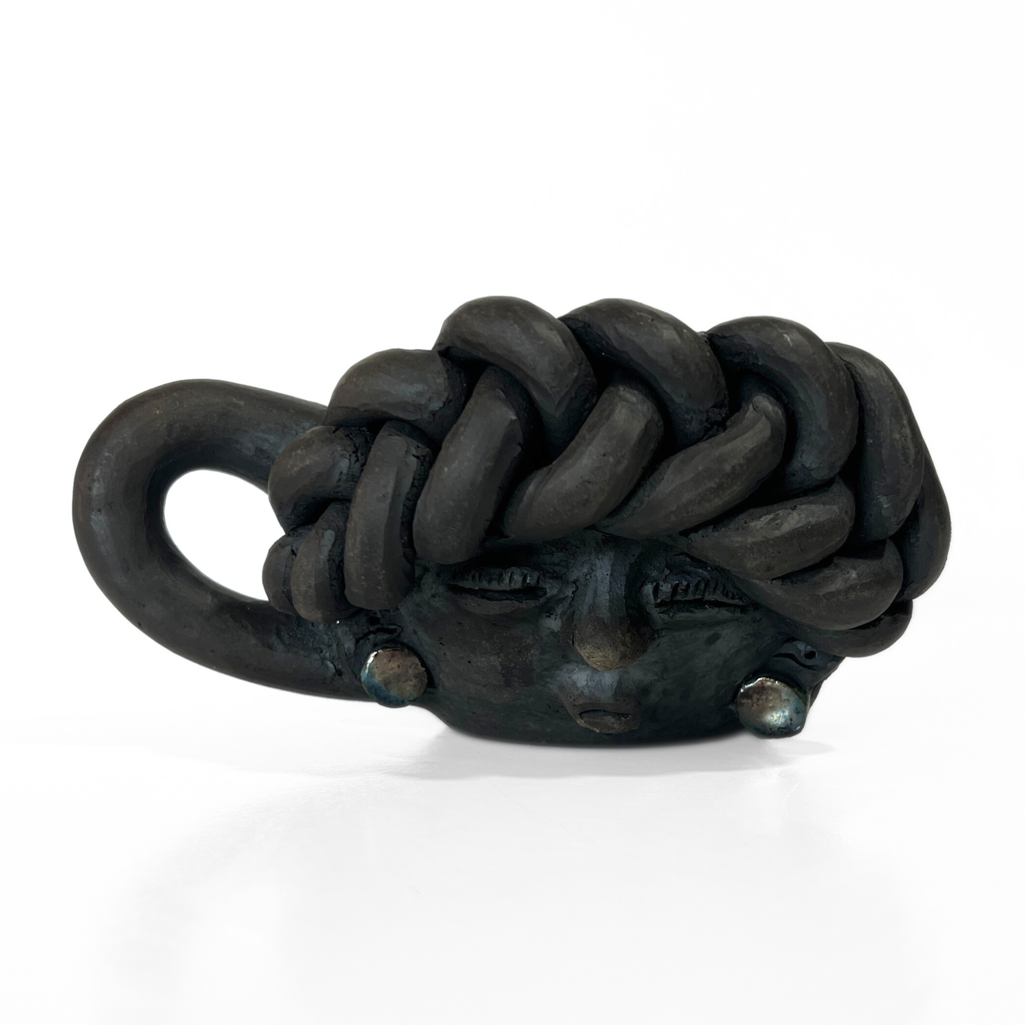 TAZA TRENZA BARRO AHUMADO CARITA